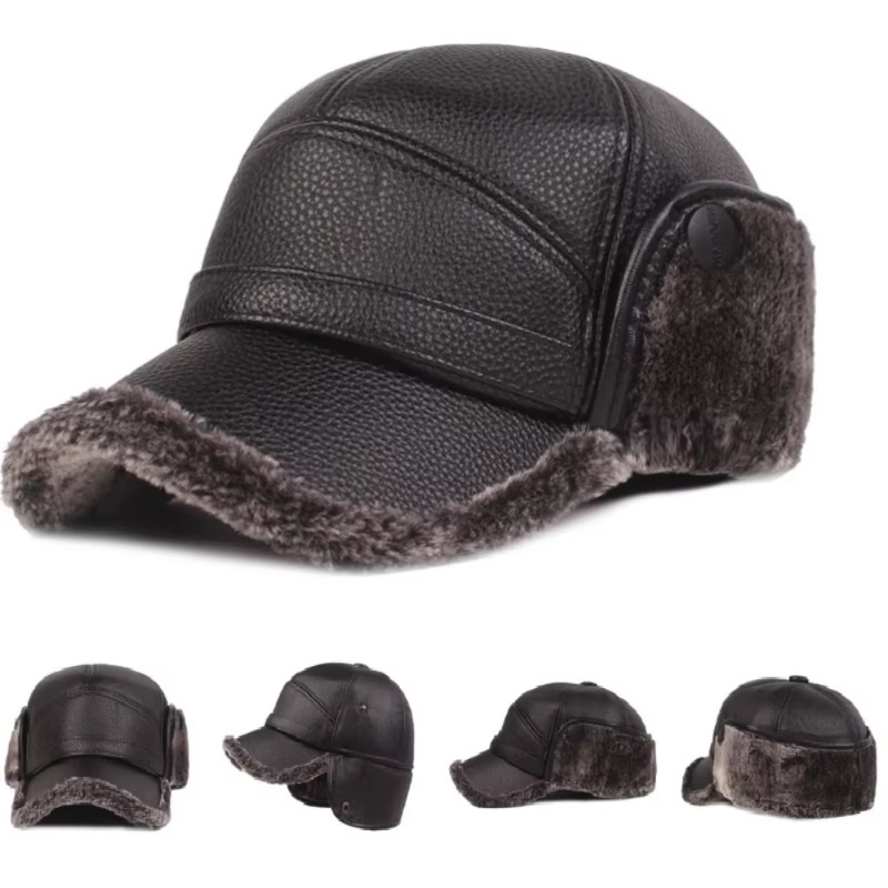 Earmuffs Foldable - Multi Functional Foldable Winter Thickened Leather