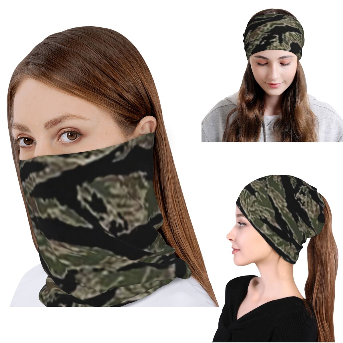 Tiger Stripe Camouflage Milita – обзор и цена Knit Beanie Hat Warm