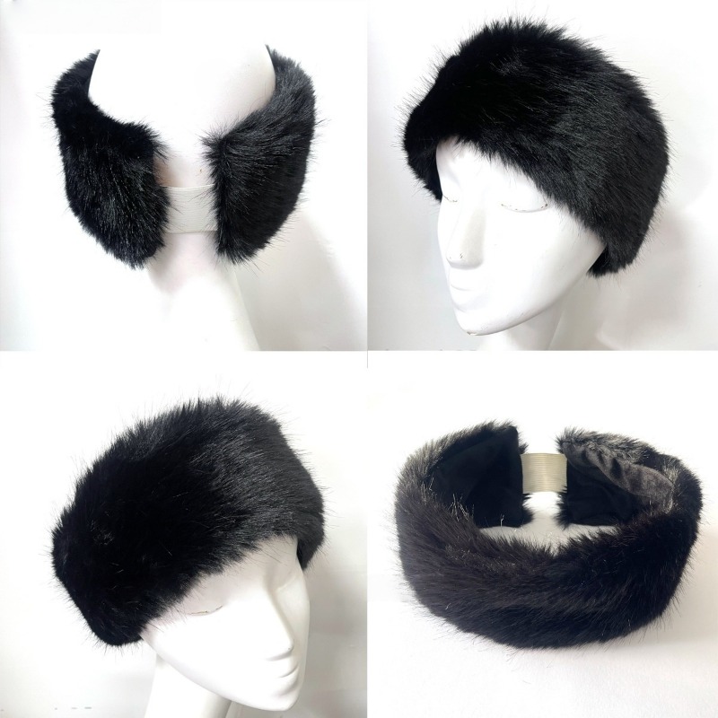 Wide Band Fur Headband Winter  – обзор и цена Fleece Ear Warmer Band