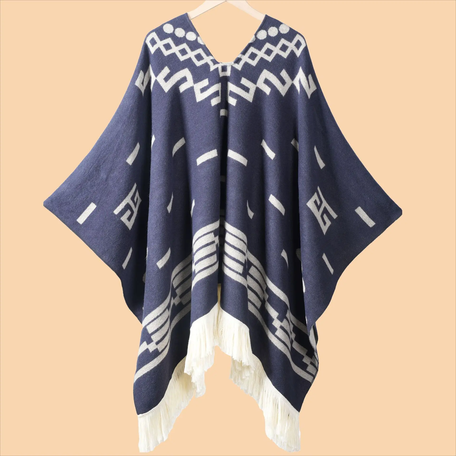 Men's Cape Fashionable Knitted – обзор и цена Wool Scarf Men