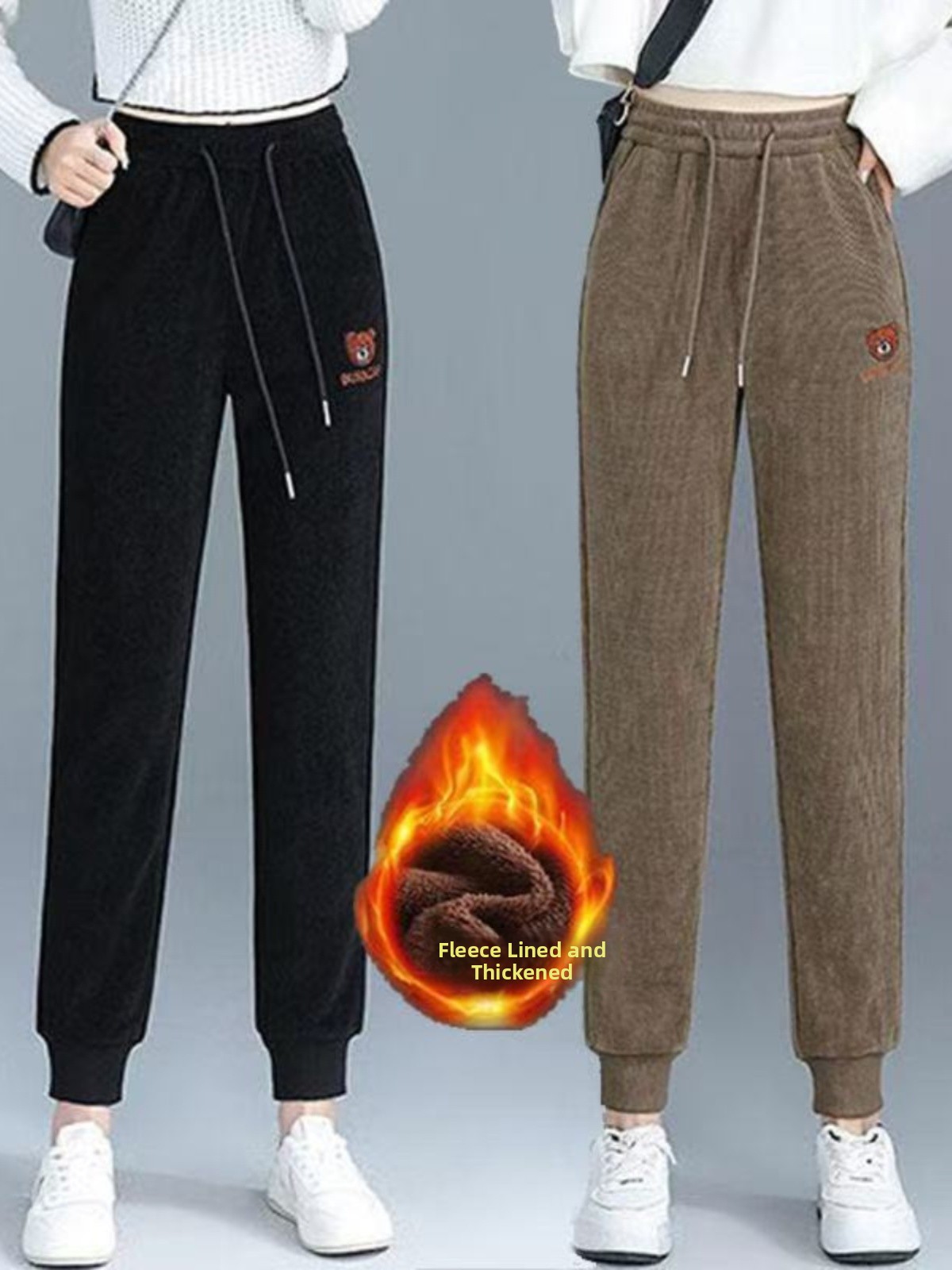 High Waist Fleece Lined Thick  – обзор и цена Corduroy Pant Warm