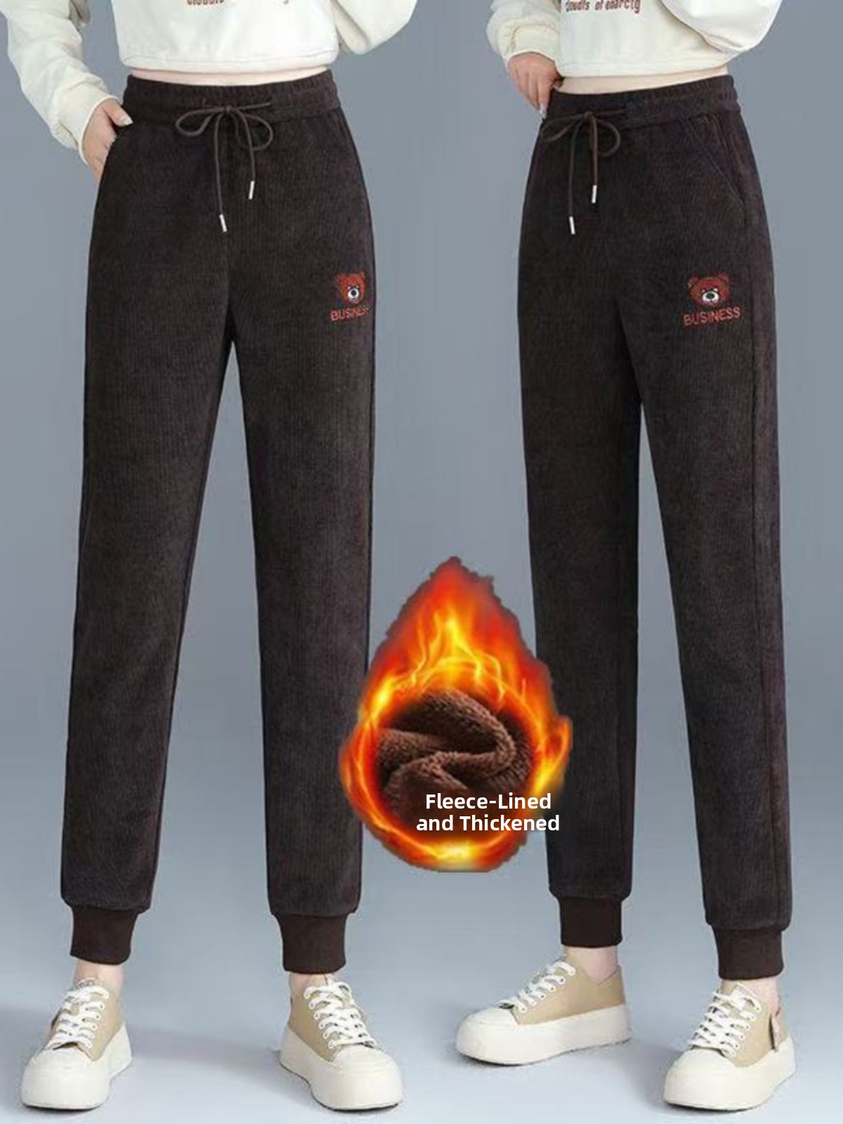 High Waist Fleece Lined Thick  – обзор и цена Corduroy Pant Warm