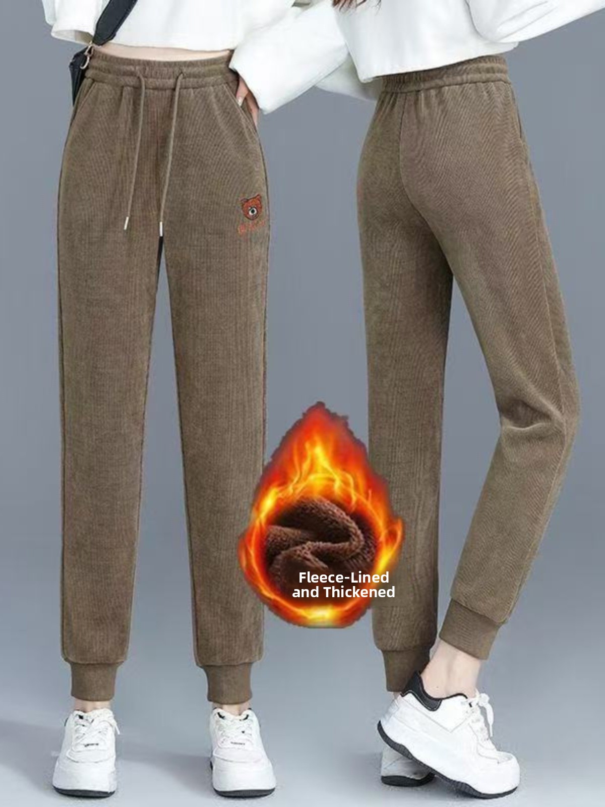 High Waist Fleece Lined Thick  – обзор и цена Corduroy Pant Warm
