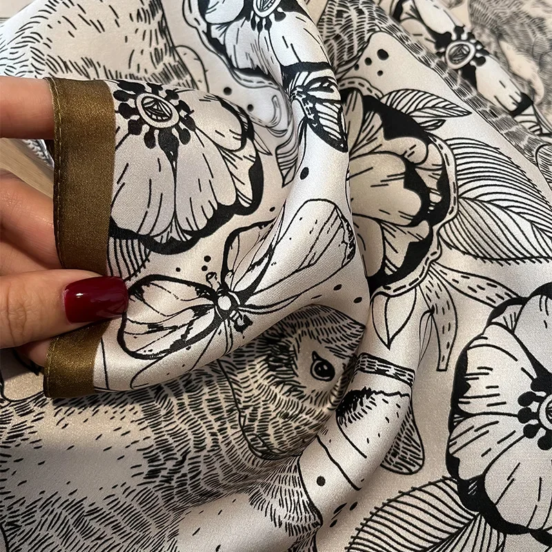 100% Silk Square For Women Cla – обзор и цена Shawl Wrap Winter