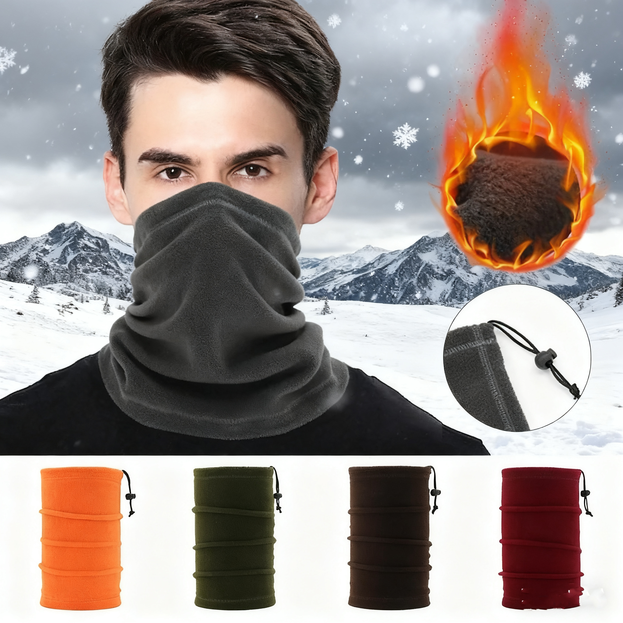 Winter Face Cover Neck Gaiter  – обзор и цена Neck Gaiter Fleece