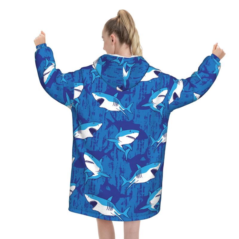 Wearable Blanket Hoodie Cartoo – обзор и цена Sherpa Hoodie Fleece