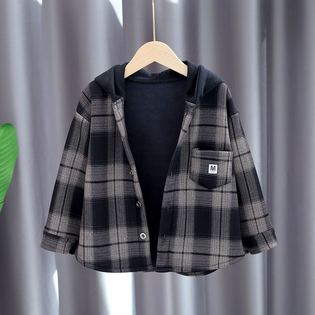 2025 New Boys Autumn Winter Fl – обзор и цена Flannel Shirt Lined