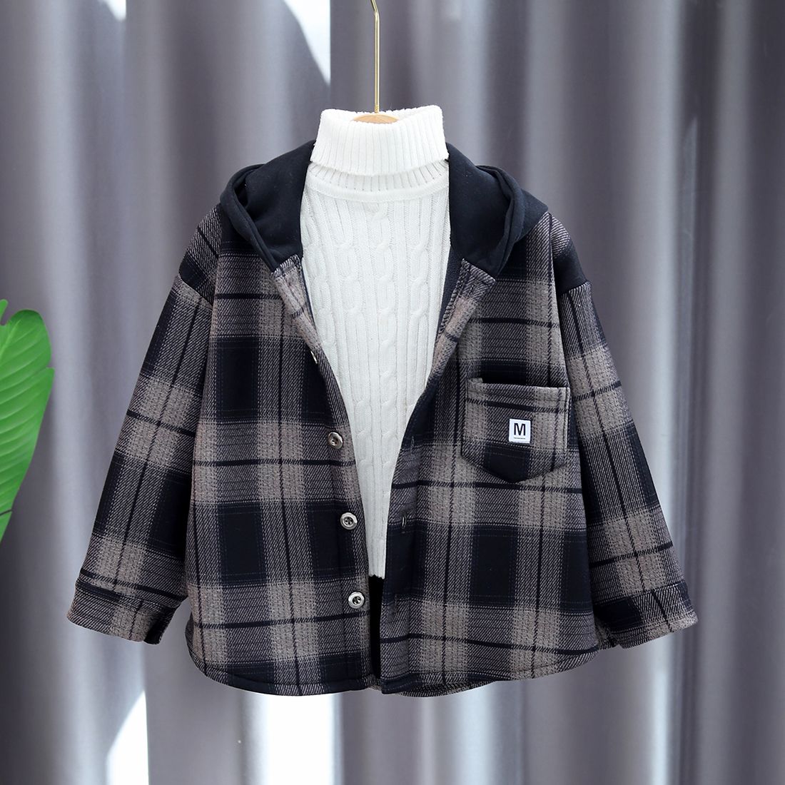 2025 New Boys Autumn Winter Fl – обзор и цена Flannel Shirt Lined