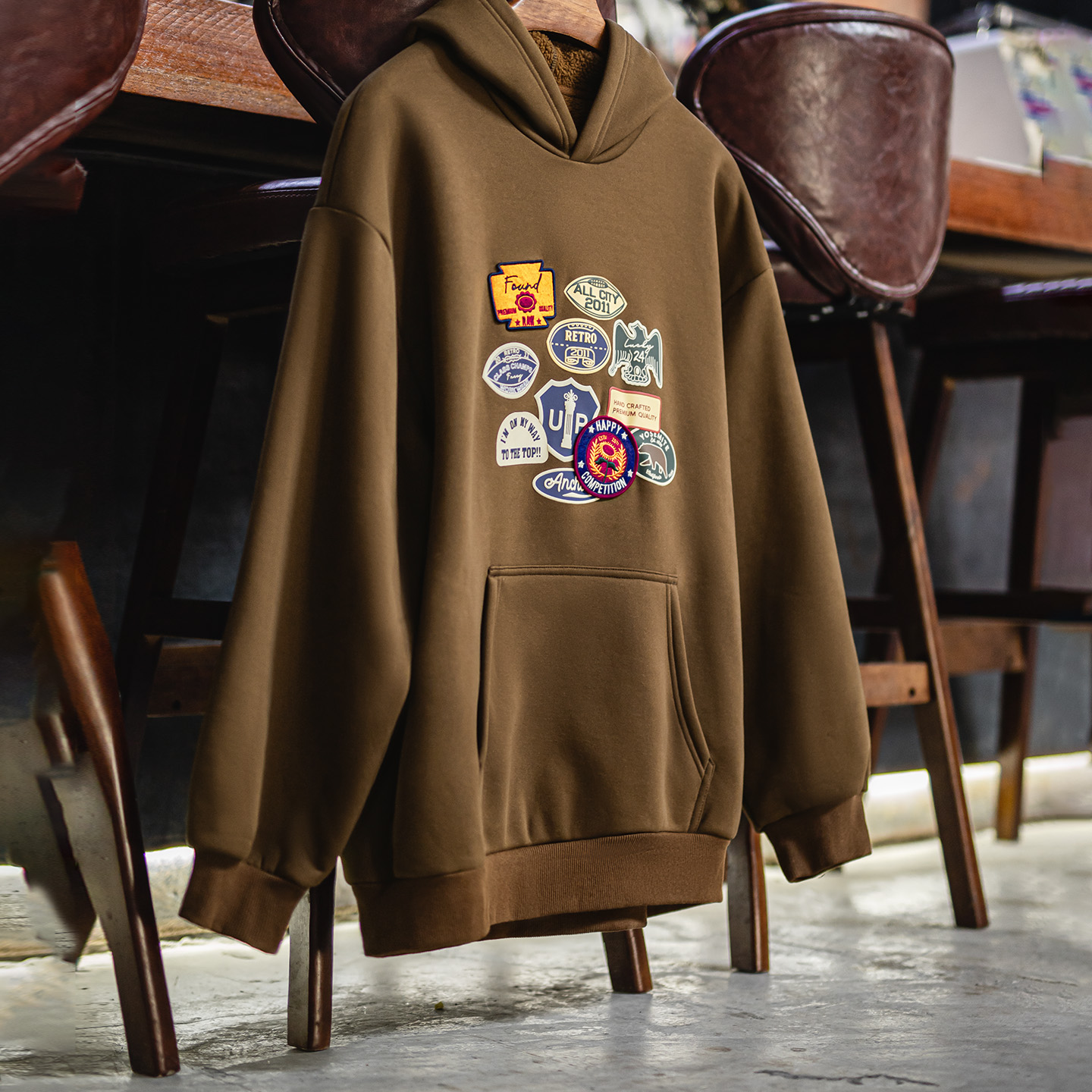Maden Vintage Men's Embroidere – обзор и цена Sherpa Hoodie Fleece