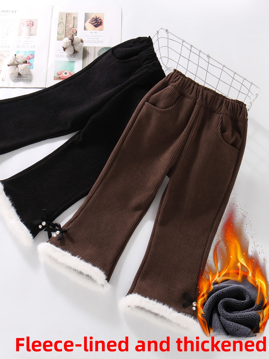 Thiened Fce Children's Bell Bo – обзор и цена Corduroy Pant Warm