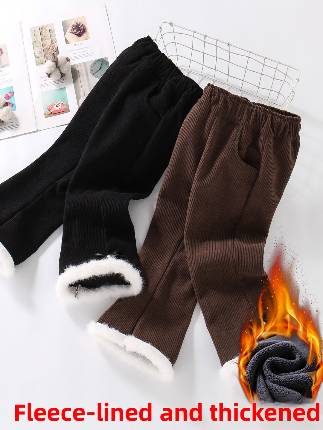 Thiened Fce Children's Bell Bo – обзор и цена Corduroy Pant Warm