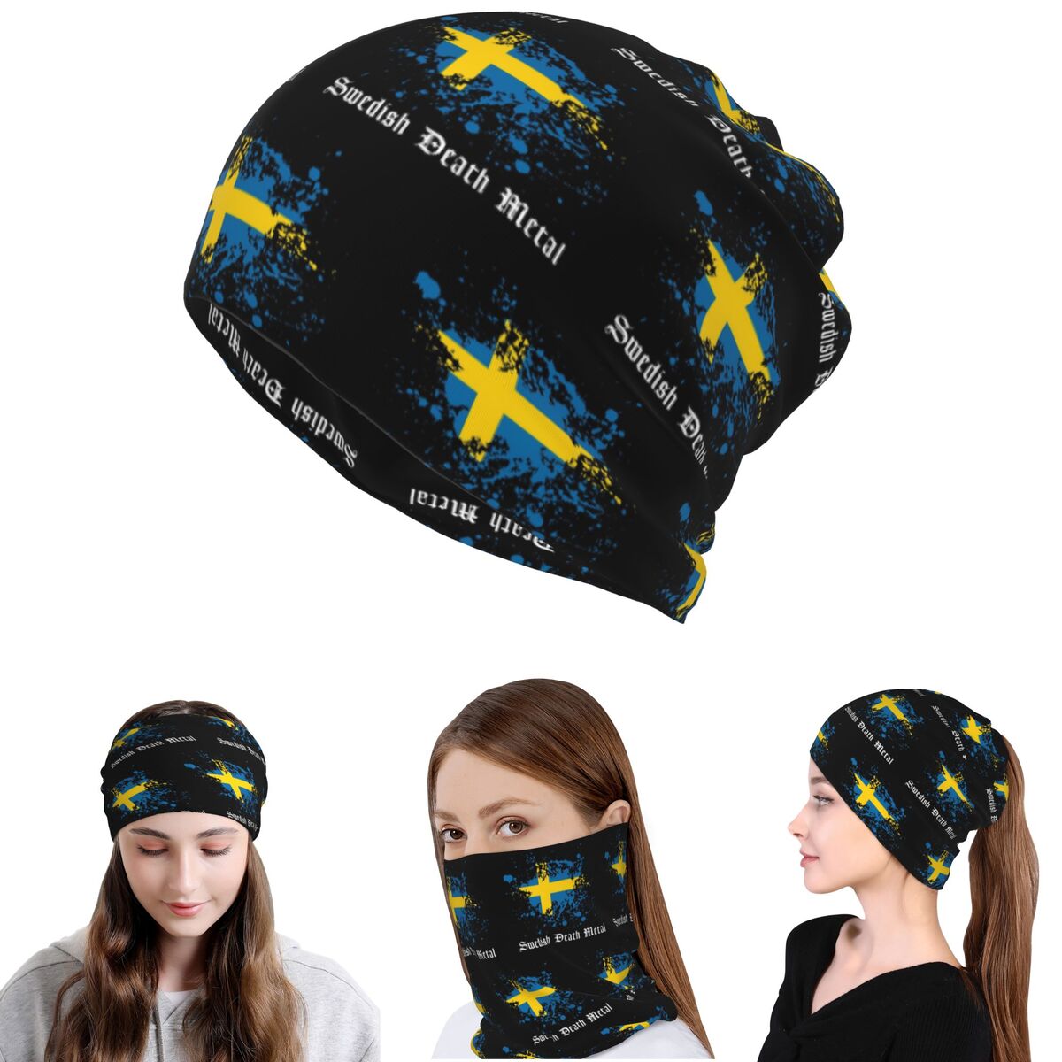Swedish Death Metal Band Black – обзор и цена Knit Beanie Hat Warm