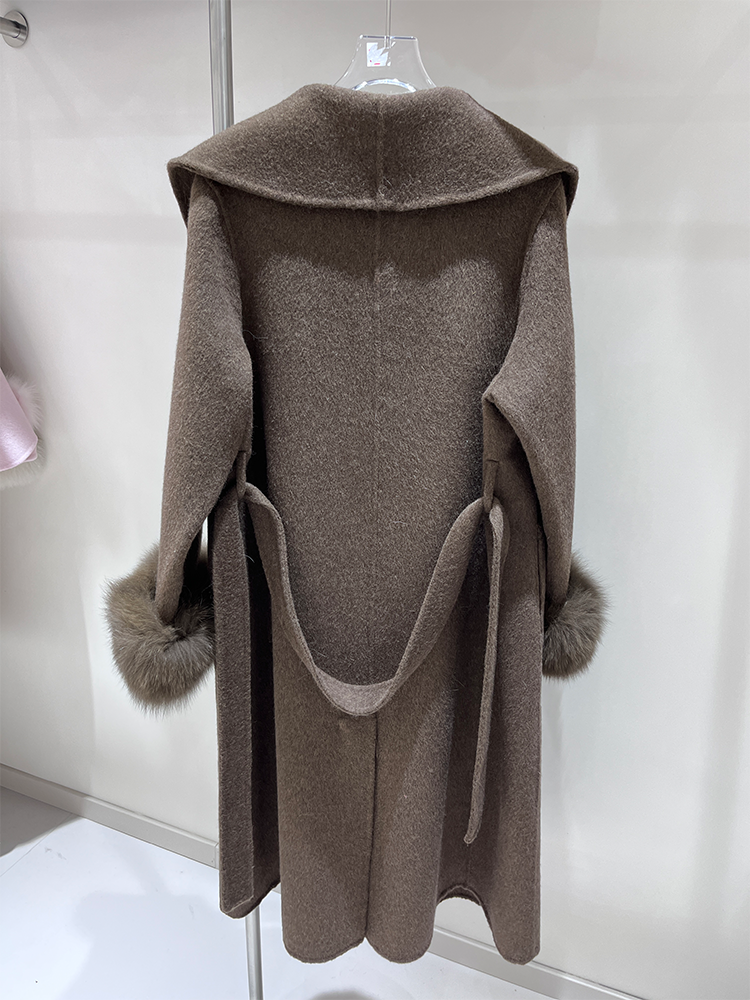 2025 New Wool Coat With Real F – обзор и цена Wool Coat Peacoat