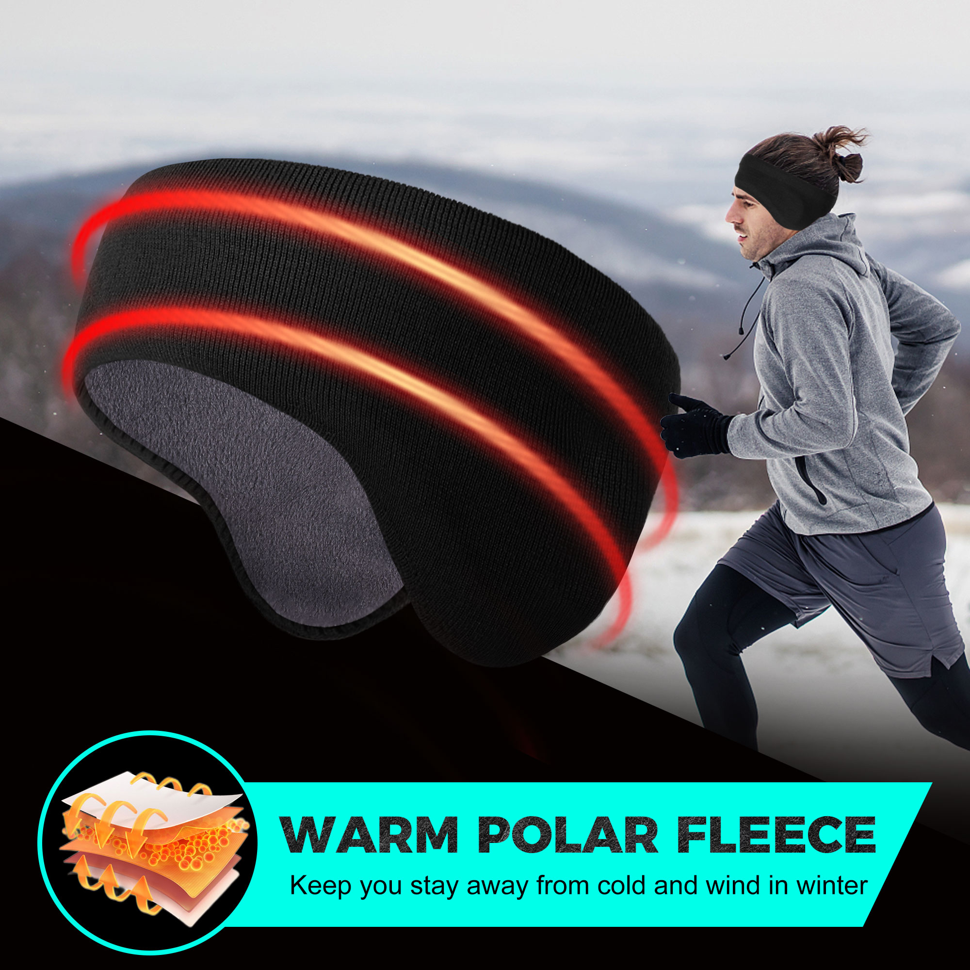 Winter Fleece Bandana Double-l – обзор и цена Winter Headband Fleece