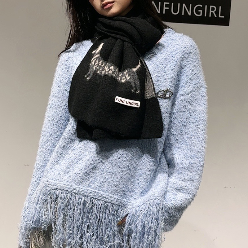Korean Version Wool Blend Pupp – обзор и цена Wool Scarf Men