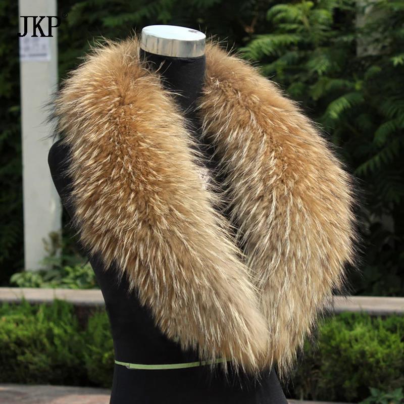 Natural Fur Collar Real raccoo – обзор и цена Shawl Wrap Winter