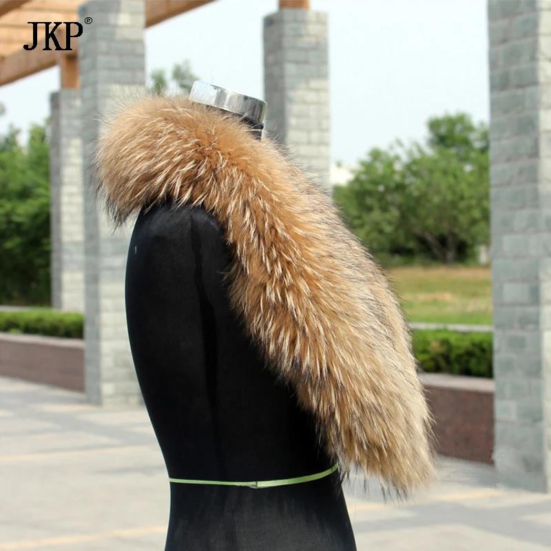 Natural Fur Collar Real raccoo – обзор и цена Shawl Wrap Winter