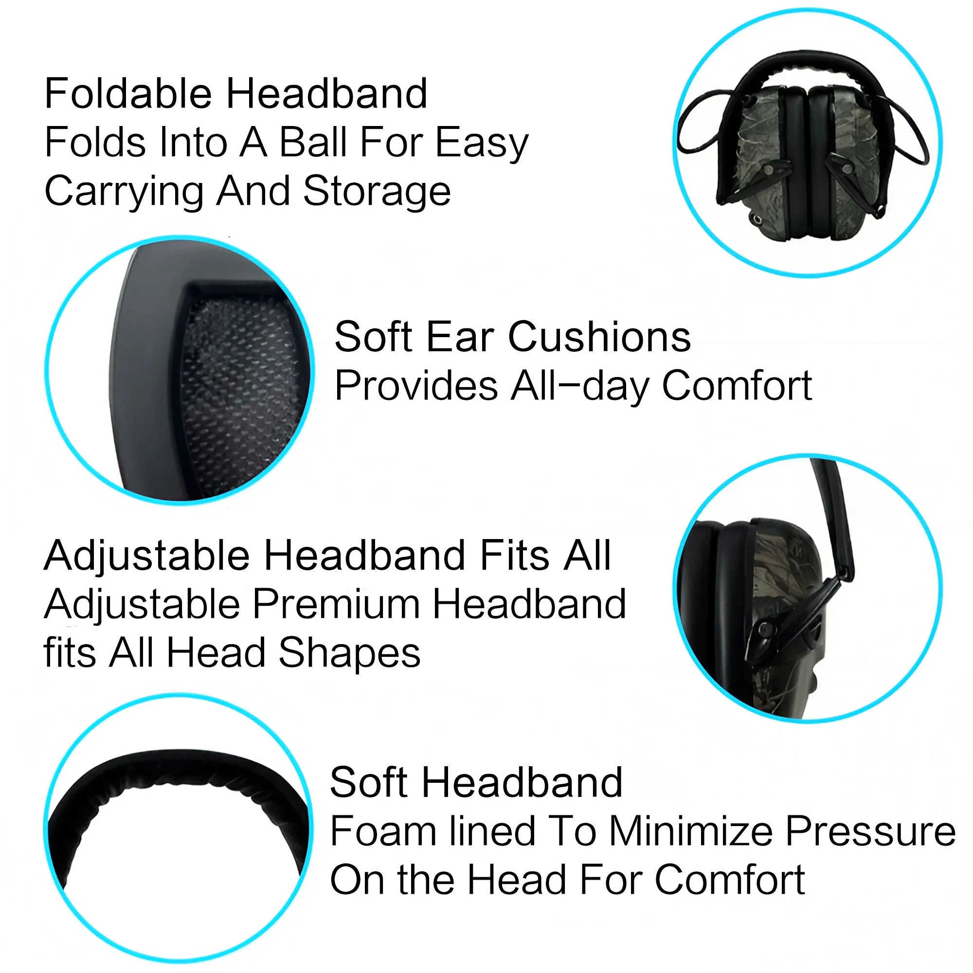 Outdoor Tactical Electronic Ea – обзор и цена Earmuffs Foldable