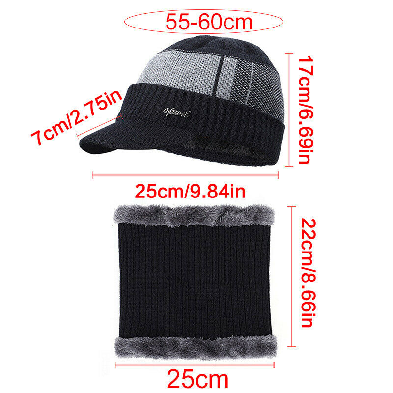 Winter Hat for Men Warm Brimle – обзор и цена Wool Scarf Men