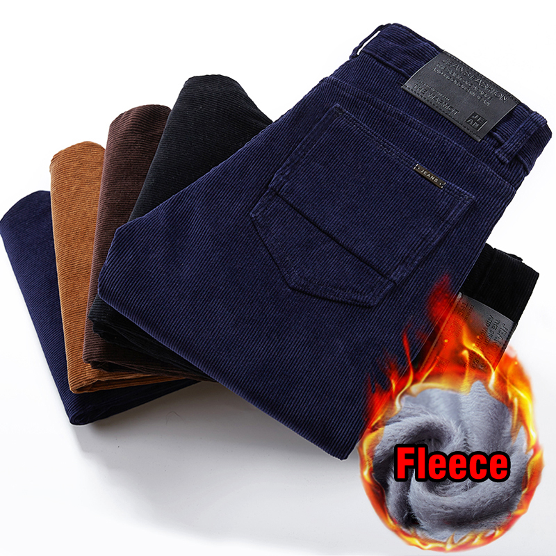 4 Colors Winter Men's Warm Cas – обзор и цена Corduroy Pant Warm