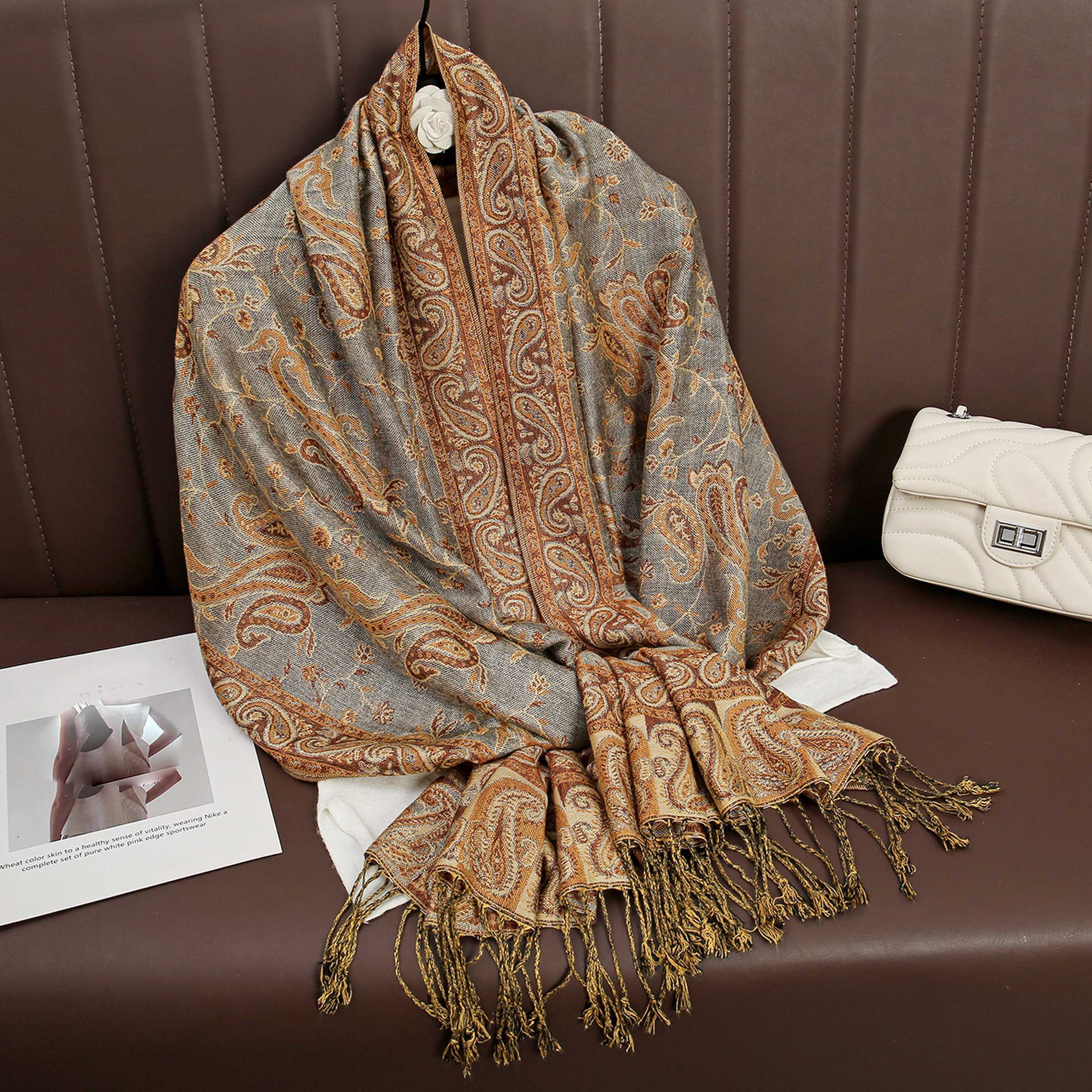 Luxury Brand Autumn Cashmere P – обзор и цена Cashmere Pashmina Wrap