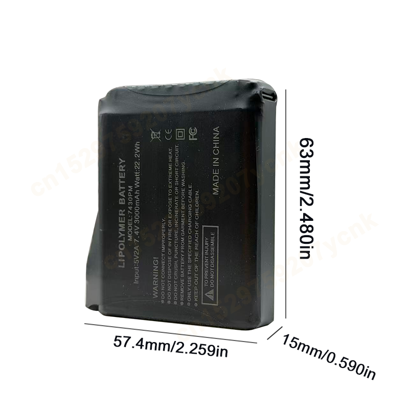 7.4V 3000mah Heated Gloves Bat – обзор и цена Heated Vest Battery