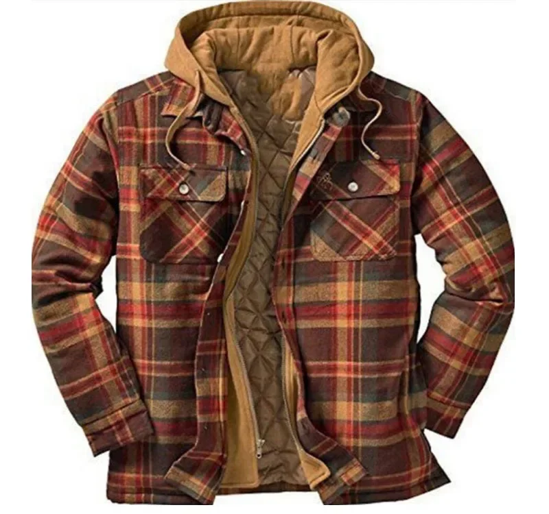 Mens Fleece Lined Flannel Plai – обзор и цена Flannel Shirt Lined