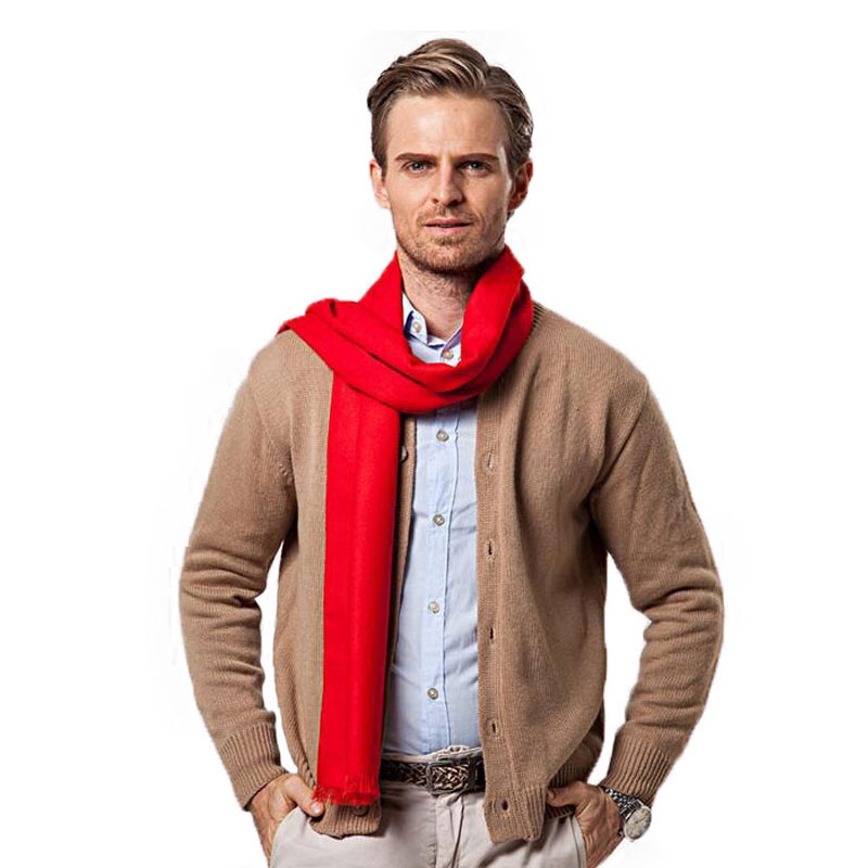 Fashion Winter Solid Color Men – обзор и цена Wool Scarf Men