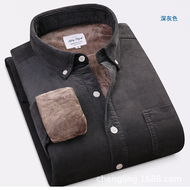 Corduroy Warm Shirts Cotton Pl – обзор и цена Flannel Shirt Lined