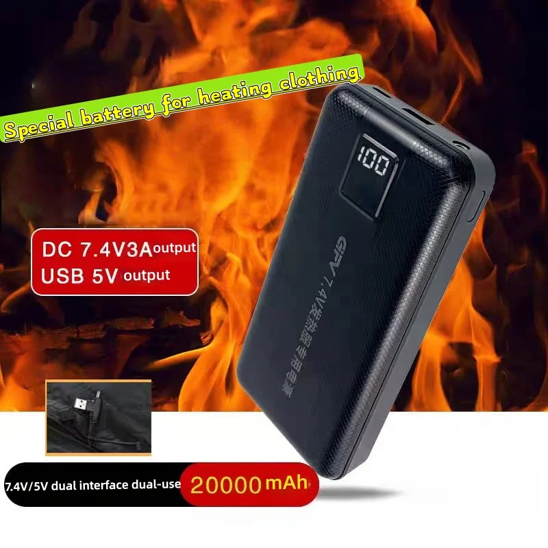 New Large Capacity 7.4V/3A/160 – обзор и цена Heated Vest Battery