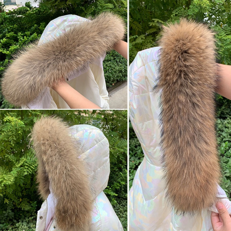 Real Fur Collar for Coat Parka – обзор и цена Shawl Wrap Winter
