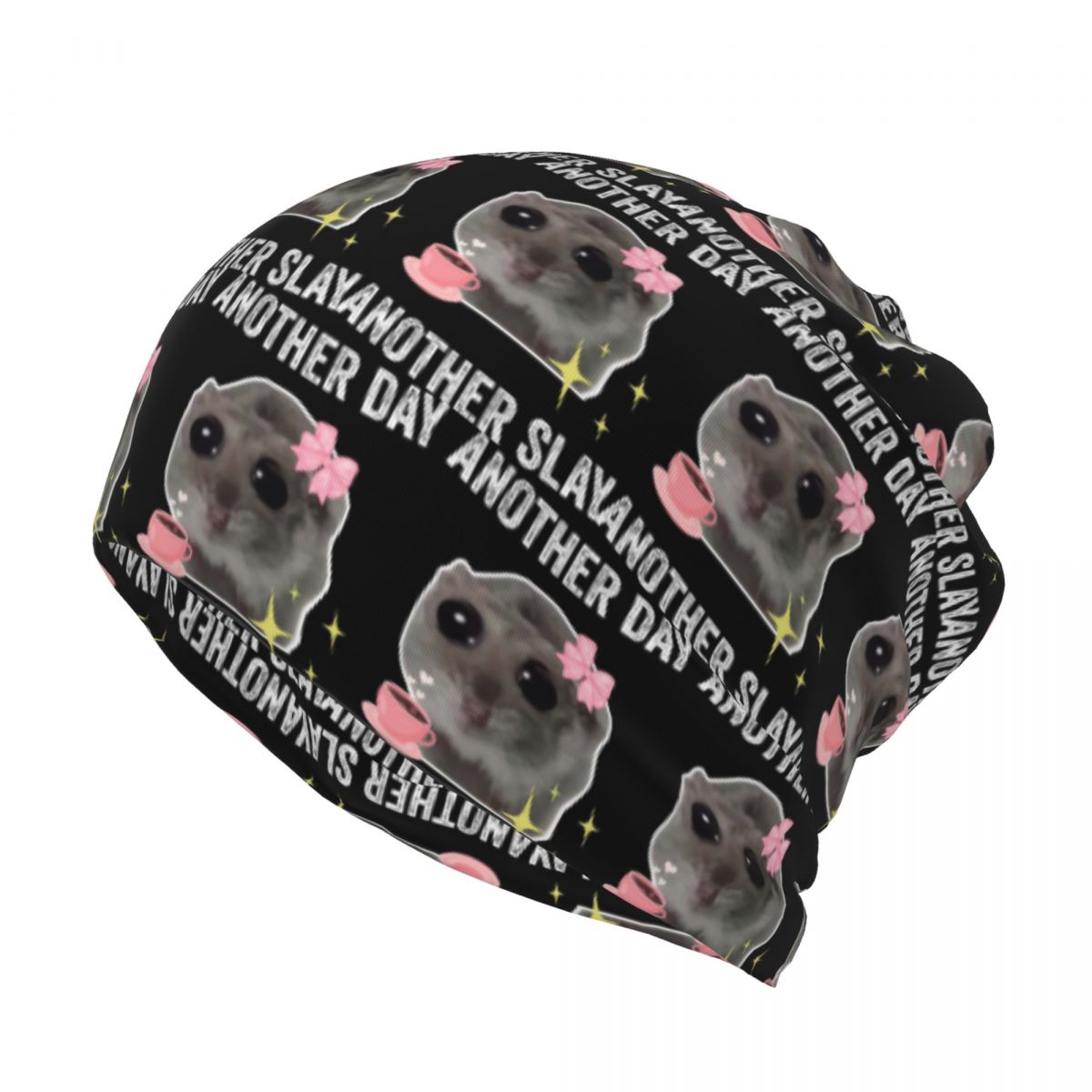 Sad Hamster Another Day Anothe – обзор и цена Knit Beanie Hat Warm
