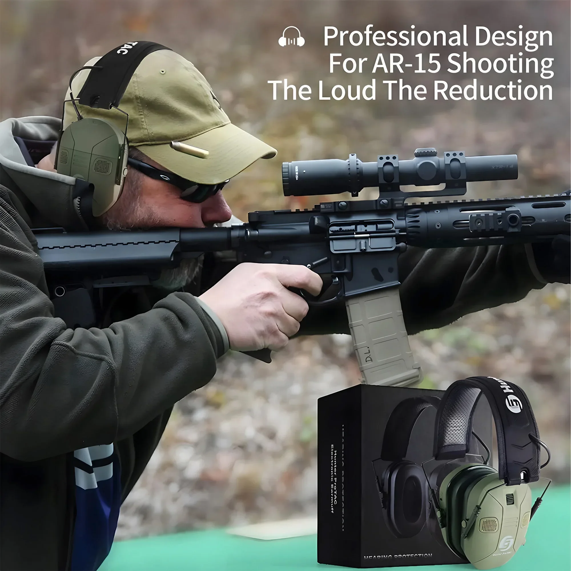 Foldable Tactical Earmuffs 360 – обзор и цена Earmuffs Foldable