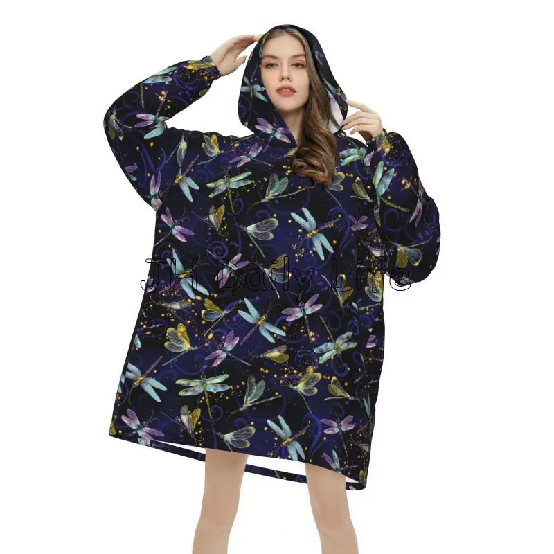 Dragonfly Galaxy Wearable Blan – обзор и цена Sherpa Hoodie Fleece