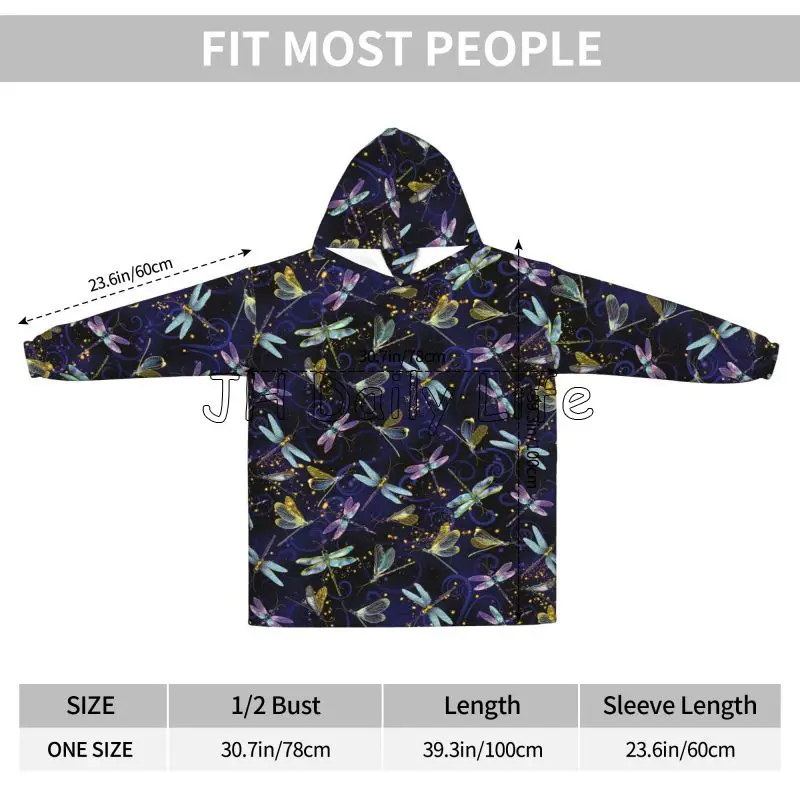 Dragonfly Galaxy Wearable Blan – обзор и цена Sherpa Hoodie Fleece