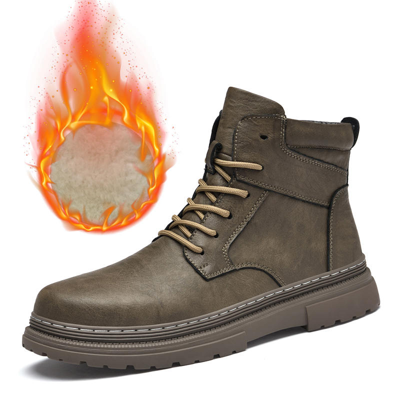 Warm Winter Men Leather Shoes  – обзор и цена Waterproof Winter Boot