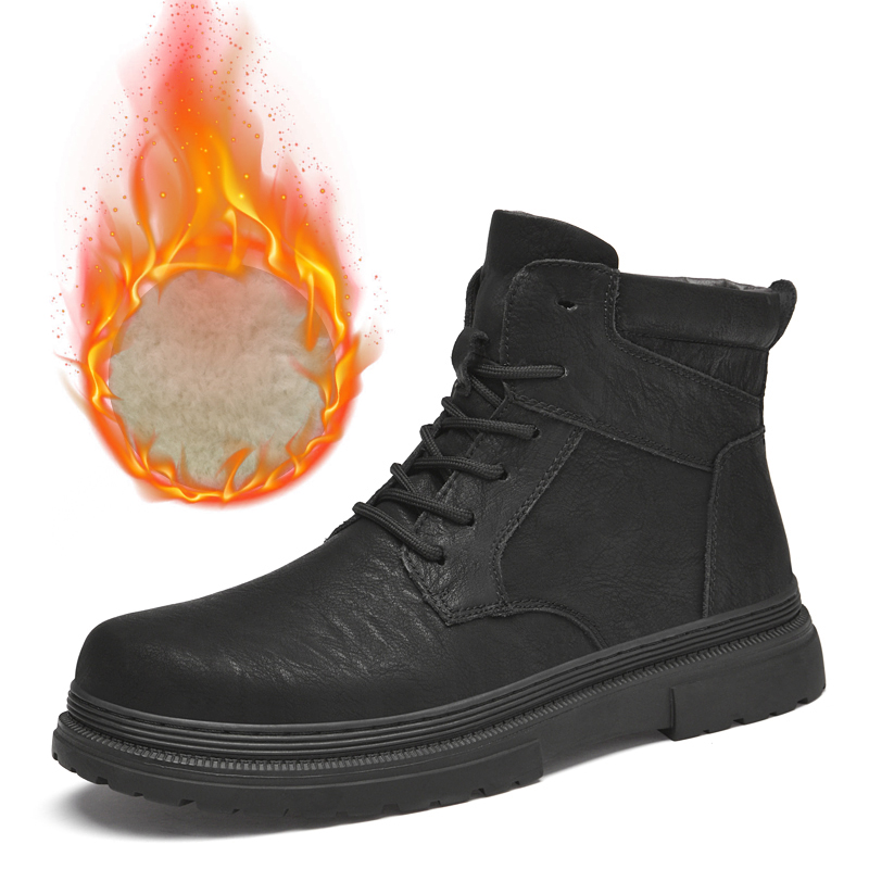 Warm Winter Men Leather Shoes  – обзор и цена Waterproof Winter Boot
