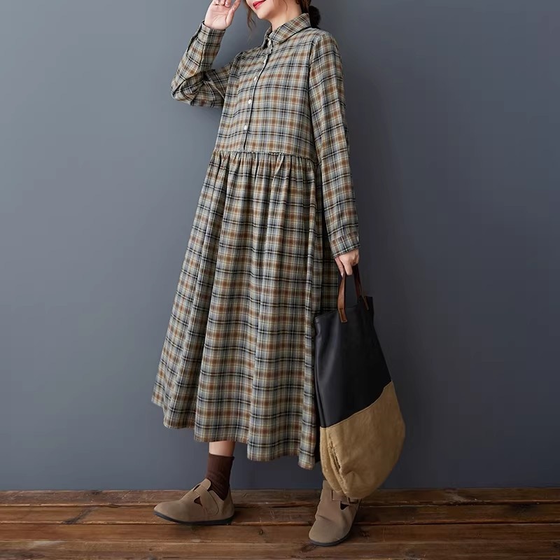 Korean Loose Retro Plaid Shirt – обзор и цена Flannel Shirt Lined