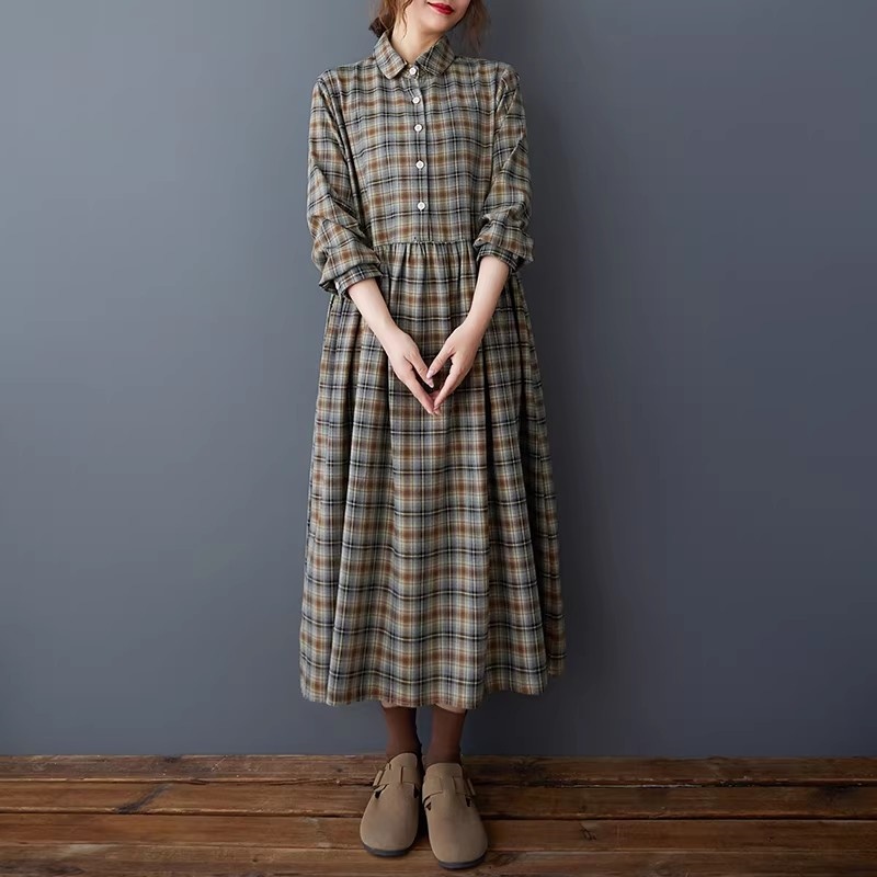 Korean Loose Retro Plaid Shirt – обзор и цена Flannel Shirt Lined