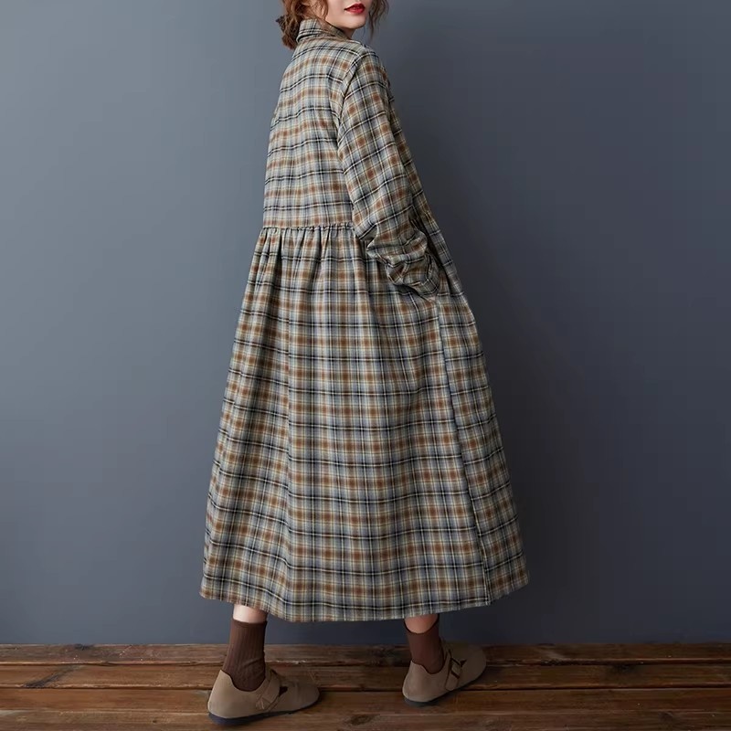 Korean Loose Retro Plaid Shirt – обзор и цена Flannel Shirt Lined