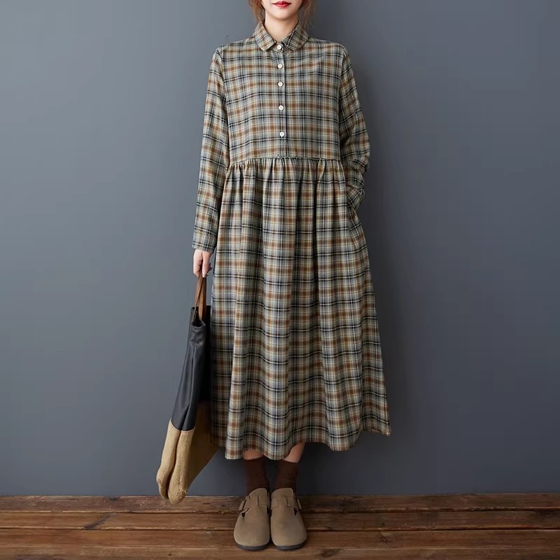 Korean Loose Retro Plaid Shirt – обзор и цена Flannel Shirt Lined