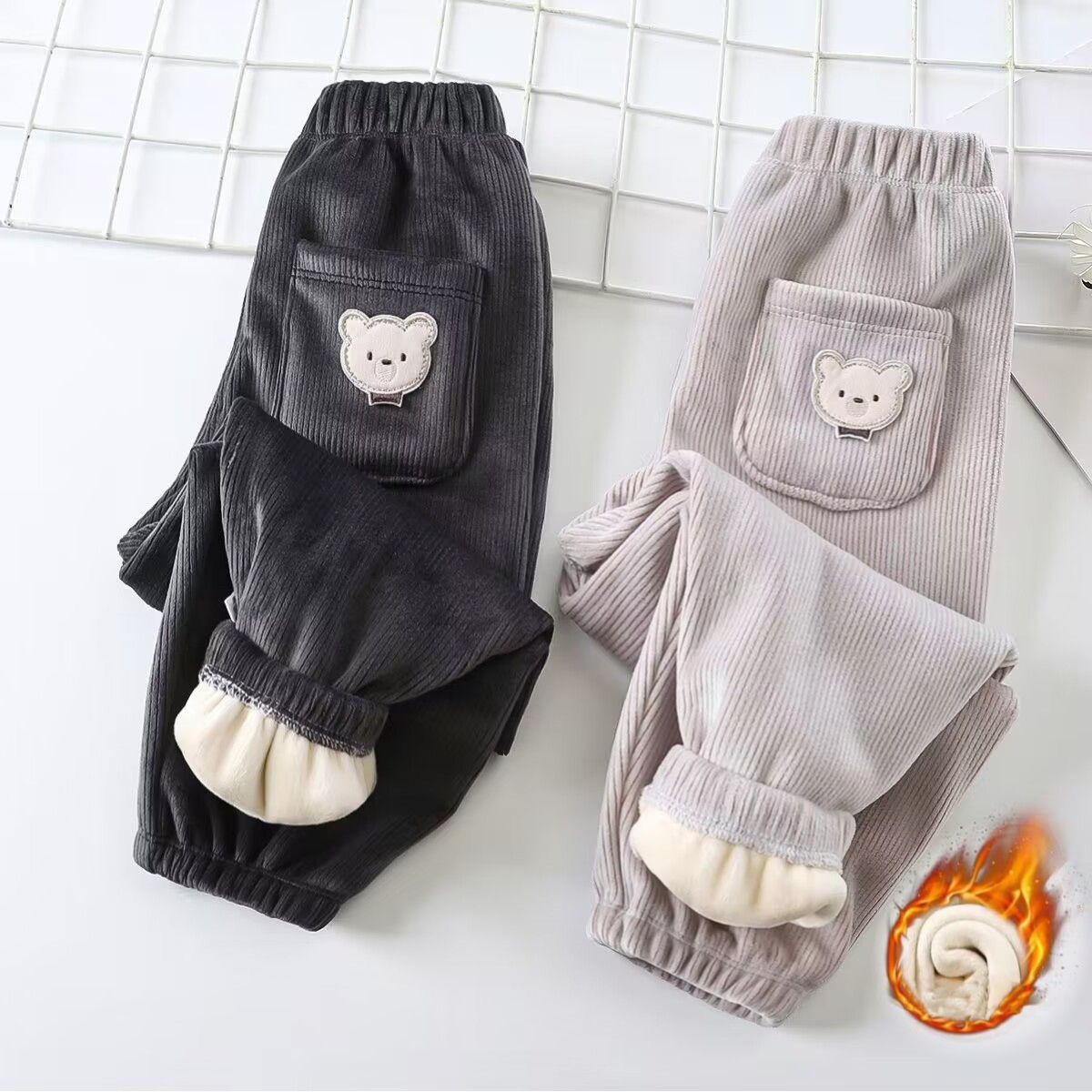 1pcs Boy Girl Winter Velvet Co – обзор и цена Corduroy Pant Warm