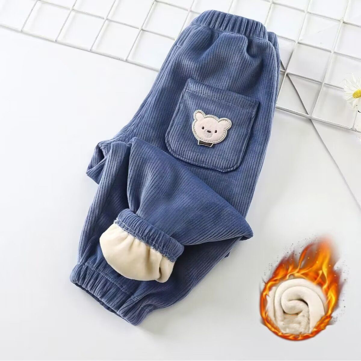 1pcs Boy Girl Winter Velvet Co – обзор и цена Corduroy Pant Warm