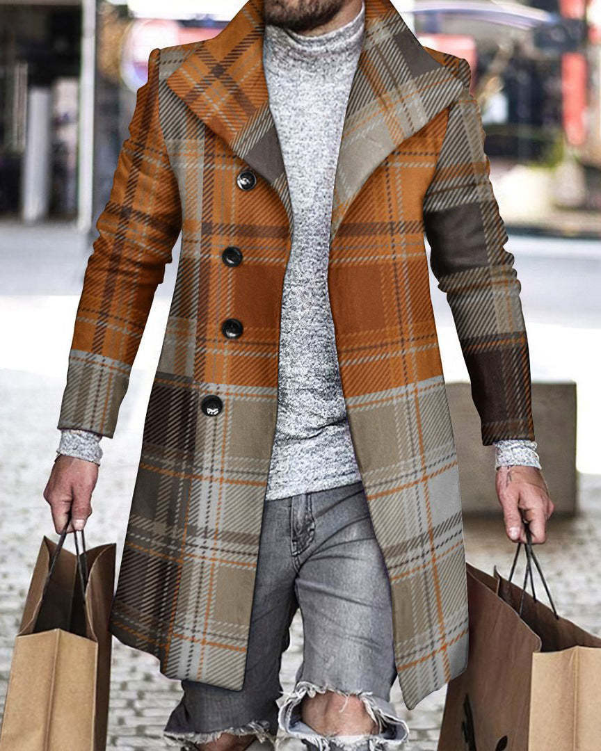 2025 Long Coat Men Mens Wool J – обзор и цена Wool Coat Peacoat