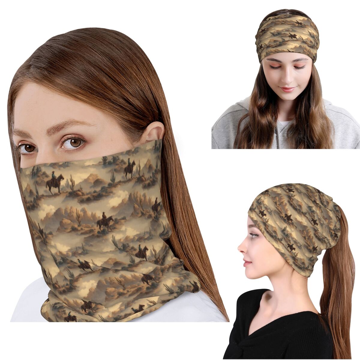 Cowboy In Desert Western Lands – обзор и цена Knit Beanie Hat Warm