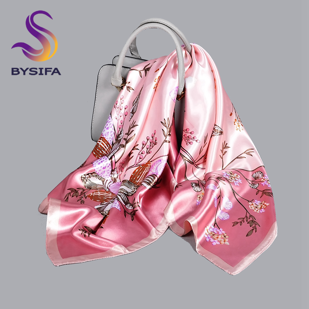 BYSIFA| Pink New Silk Shawl Sc – обзор и цена Shawl Wrap Winter