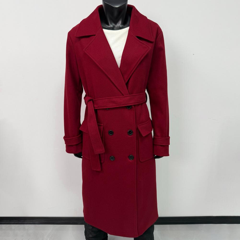 Women Coat Women's Double Brea – обзор и цена Wool Coat Peacoat