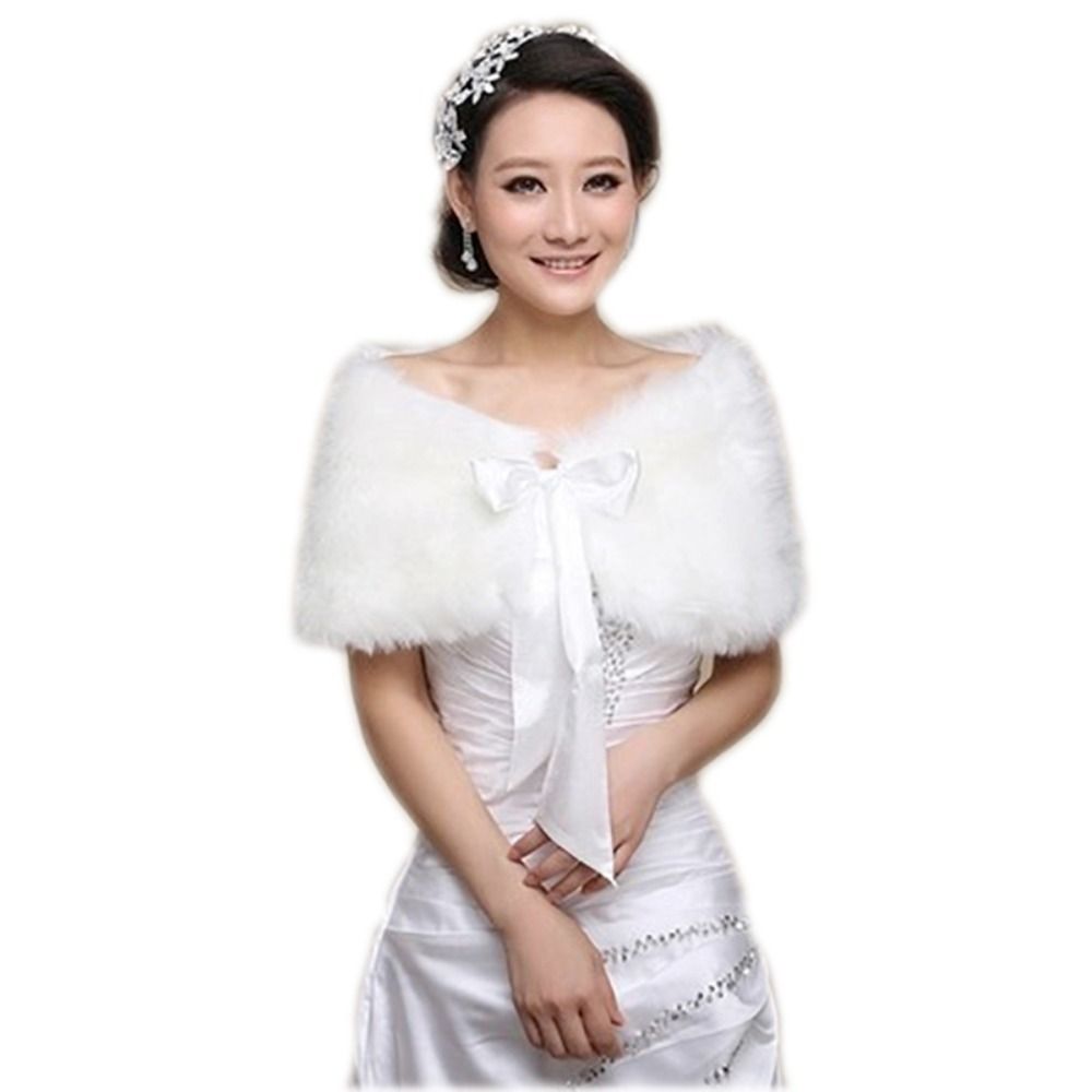 Winter Cape White Fur Shawl We – обзор и цена Shawl Wrap Winter