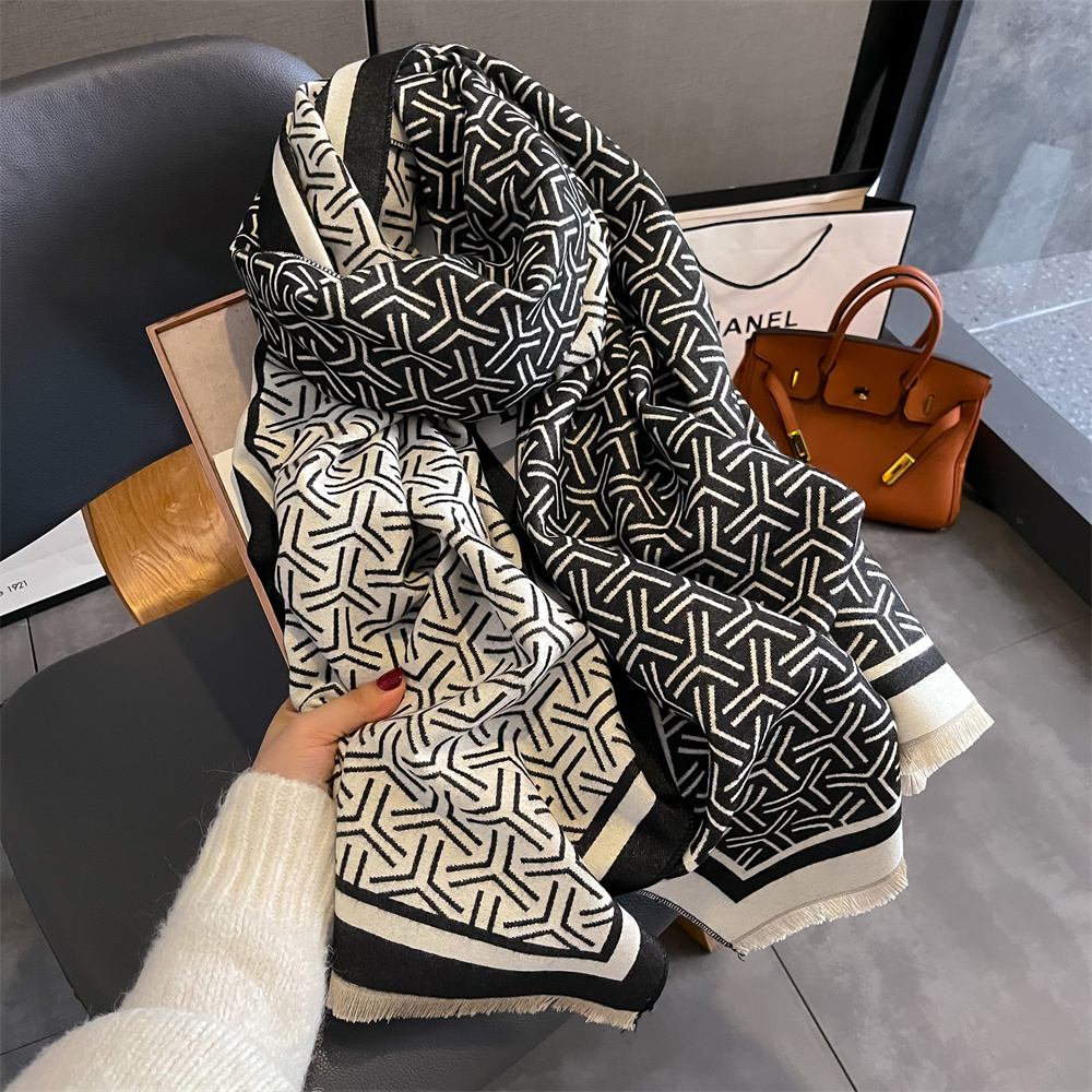 Luxury Cashmere Stripe Scarf W – обзор и цена Cashmere Pashmina Wrap