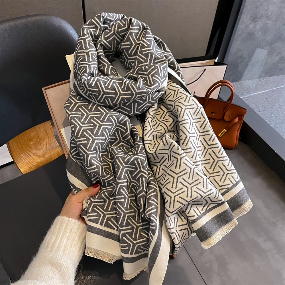Luxury Cashmere Stripe Scarf W – обзор и цена Cashmere Pashmina Wrap